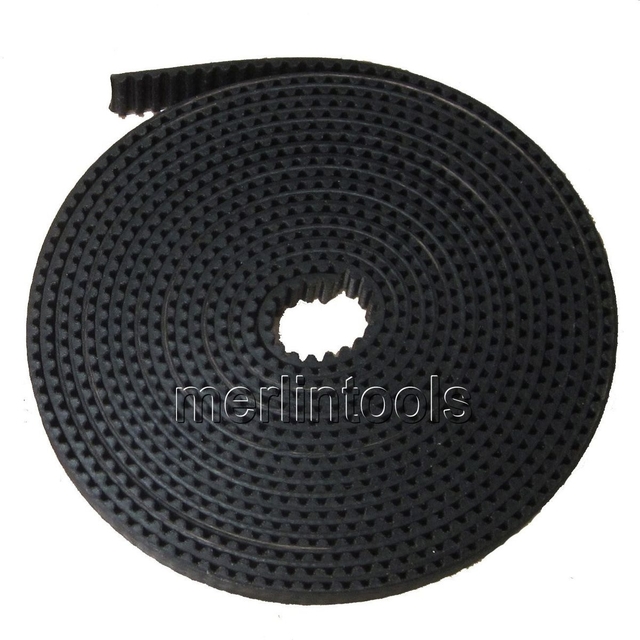 HICTOP Black 5 Meters GT2 2mm Pitch 6mm Wide Timing Belt for 3D printer CNC