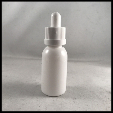 30ml White Plastic Bottles With Black White Childproof Cap And Glass Pipette E Liquid Oil Bottles