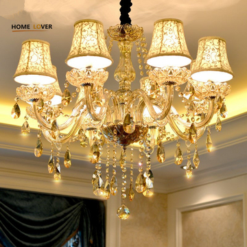 Unique large chandeliers with lampshade For sale (WH-CY-19)
