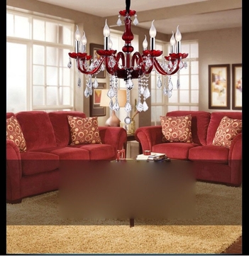 Red crystal chandelier online purchase (WH-CY-13)