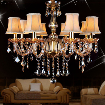 Most popular chandeliers with lampshade for Living room Bedroom Lighting (WH-CY-05)