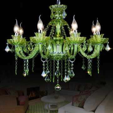 Glass Green chandelier Lighting (WH-CY-04)